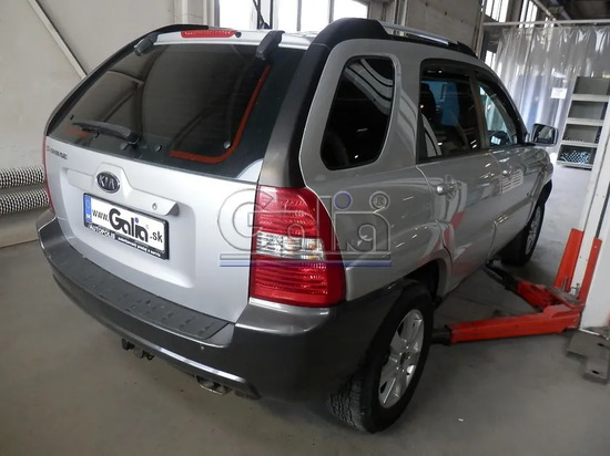 Фаркоп Galia оцинкованный для Kia Sportage II 2004-2010. Быстросъемный крюк. Артикул H070C
