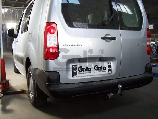 Фаркоп Galia оцинкованный для Toyota Proace City L2 (XL/Long), вкл. Verso 2019-2022. Быстросъемный крюк. Артикул C0528C