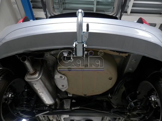Фаркоп Galia оцинкованный для Opel Meriva B 2010-2018. Быстросъемный крюк. Артикул O064C