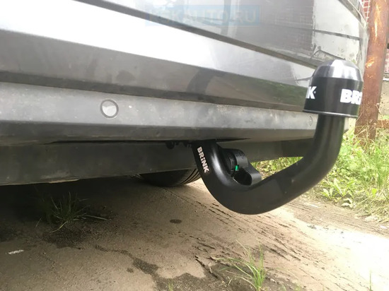 Фаркоп Brink (Thule) для Skoda Octavia A7 седан, универсал 2WD (искл. RS) 2013-2020. Быстросъемный крюк. Артикул 575500