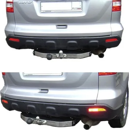 Фаркоп Baltex для Honda CR-V III 2006-2012. (с декор. накладкой) Фланцевое крепление. Артикул HO07ANM