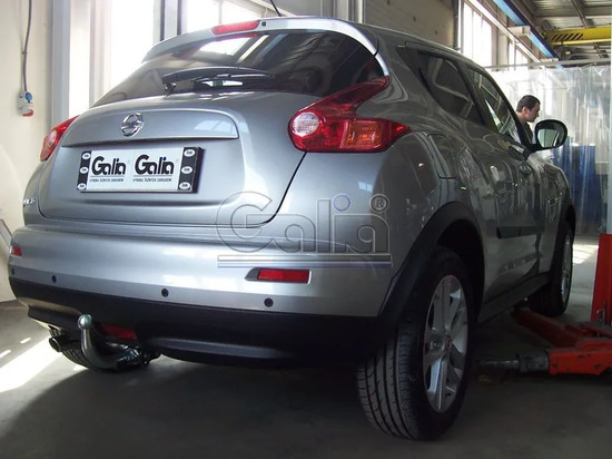 Фаркоп Galia оцинкованный для Nissan Juke 2WD 2010-2014. Быстросъемный крюк. Артикул N053C
