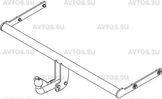 Фаркоп AvtoS для Volkswagen Polo V седан 2009-2020. Артикул VW 33