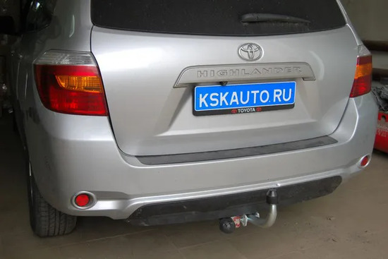 Фаркоп Galia оцинкованный для Toyota Highlander II 2010-2013. Артикул T068A
