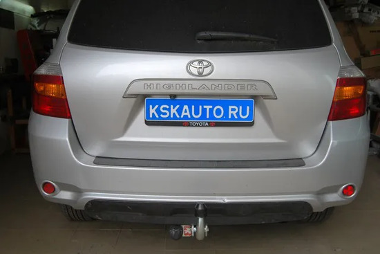 Фаркоп Galia оцинкованный для Toyota Highlander II 2010-2013. Артикул T068A
