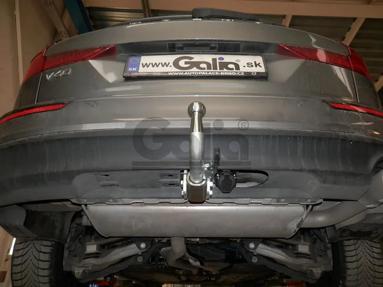 Фаркоп Galia оцинкованный для Volvo S60 III 2018-2022. Быстросъемный крюк. Артикул V089C