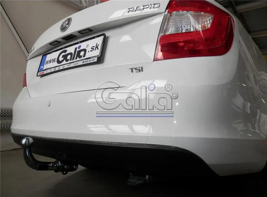 Фаркоп Galia оцинкованный для Seat Toledo IV седан 2013-2022. Быстросъемный крюк. Артикул S104C