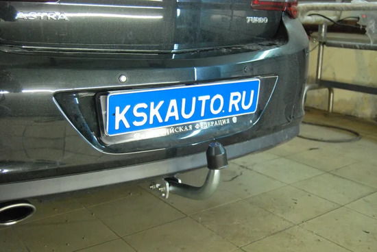 Фаркоп Galia оцинкованный для Opel Astra J седан 2009-2015. Артикул O061A