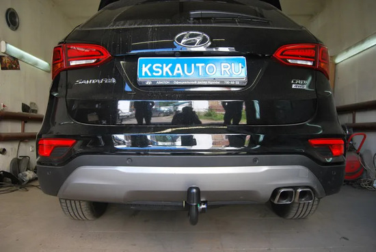 Фаркоп Auto-Hak для Hyundai Santa Fe III 2012-2017. Быстросъемный крюк. Артикул J 68V