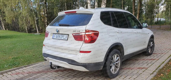 Фаркоп Auto-Hak для BMW X3 F25 до рестайлинга (кроме M Pakiet, X3M) 2010-2014. Быстросъемный крюк. Артикул B 16V