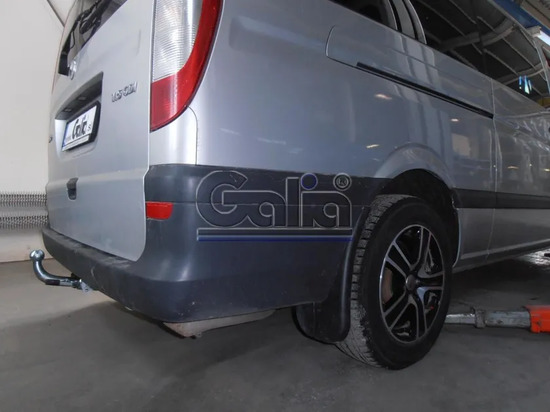 Фаркоп Galia оцинкованный для Mercedes-Benz Viano W639 RWD 2003-2014. Быстросъемный крюк. Артикул M108C