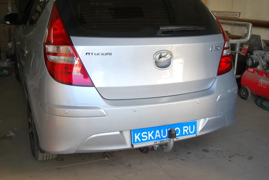 Фаркоп Galia оцинкованный для Hyundai i30 I FD хэтчбек 2007-2010. Артикул K029A