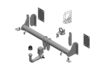 Фаркоп Brink (Thule) тип BMU для BMW X5 G05 2018-2022. Быстросъёмный крюк вертикального крепления.. Артикул 665700