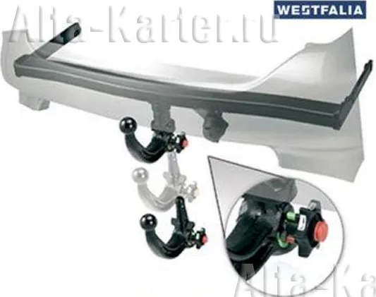 Фаркоп Westfalia для Mercedes-Benz C-Класс W204, S204, С204 седан, универсал, купе 2007-2013. Быстросъемный крюк. Артикул 313438600001