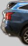 Фаркоп Лидер-Плюс для Kia Sorento IV 2020-2022 с нержавеющей пластиной. Фланцевое крепление. Артикул K132-F(N)