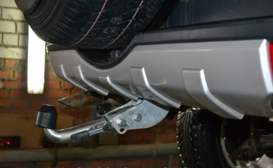 Фаркоп Galia оцинкованный для Mitsubishi Pajero IV 2006-2022. Быстросъемный крюк. Артикул M082C