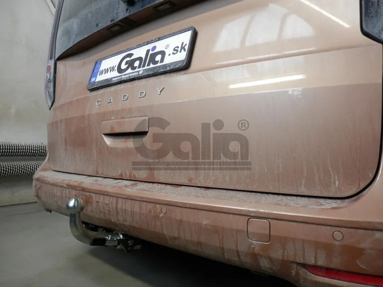 Фаркоп Galia оцинкованный для Volkswagen Caddy V 2020-2022. Быстросъемный крюк. Артикул V090C