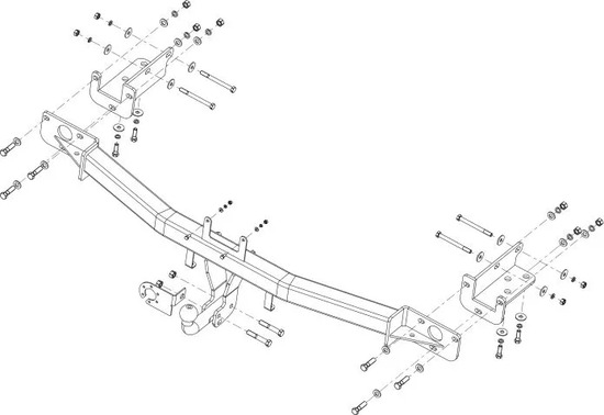 Фаркоп AvtoS для Hyundai ix55 2009-2013. Артикул HY 35