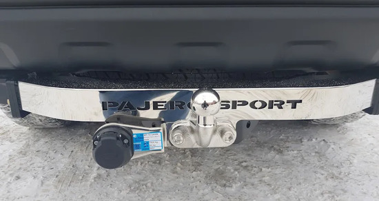 Фаркоп Baltex для Mitsubishi Pajero Sport III до рестайлинга 2016-2020 (с декор. накладкой) Фланцевое крепление. Артикул MP102ANM