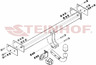 Фаркоп Steinhof для Nissan Terrano II 1992-2006. Артикул N-092