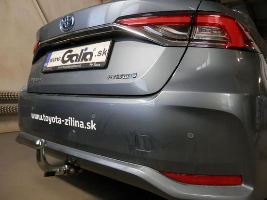Фаркоп Galia оцинкованный для Toyota Corolla E210 седан 2019-2022. Быстросъемный крюк. Артикул T074C