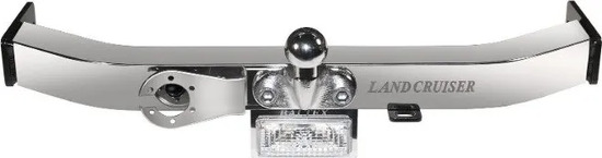 Фаркоп Baltex для Toyota Land Cruiser 100 GX 1998-2007 (с декор. накладкой и фонарем) Фланцевое крепление. Артикул Y09F