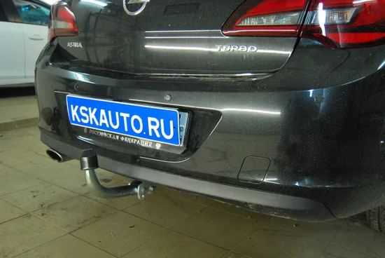 Фаркоп Galia оцинкованный для Opel Astra J универсал 2009-2015. Артикул O061A