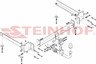 Фаркоп Steinhof для Audi A8 D3 2002-2010 (вкл. Quattro, вкл. S8). Быстросъемный крюк. Артикул A-058