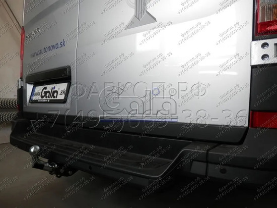 Фаркоп Galia оцинкованный для Volkswagen Crafter фургон со ступенькой 2016-2022. Быстросъемный крюк. Артикул V085C