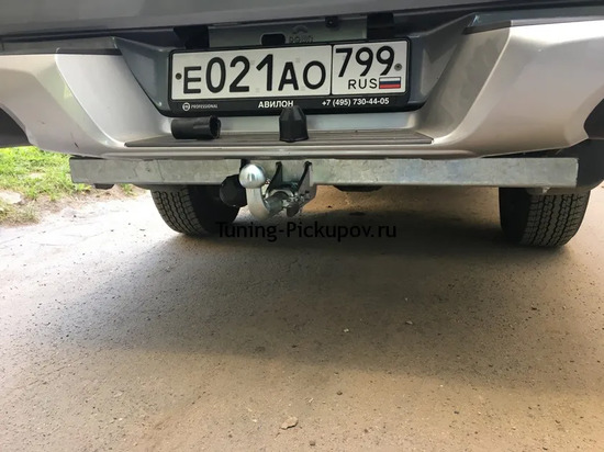 Фаркоп Galia оцинкованный для Mitsubishi L200 V 2015-2022. Быстросъемный крюк. Артикул M120C
