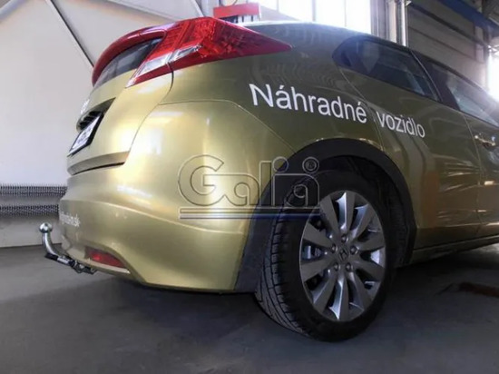 Фаркоп Galia оцинкованный для Honda Civic IX хэтчбек 5-дв. 2012-2013. Быстросъемный крюк. Артикул H090C
