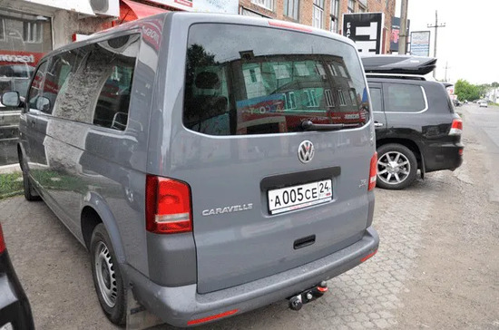 Фаркоп Oris (ранее Bosal) для Volkswagen Transporter T5 Minibus, Van 2003-2015. Фланцевое крепление. Артикул 2182-F