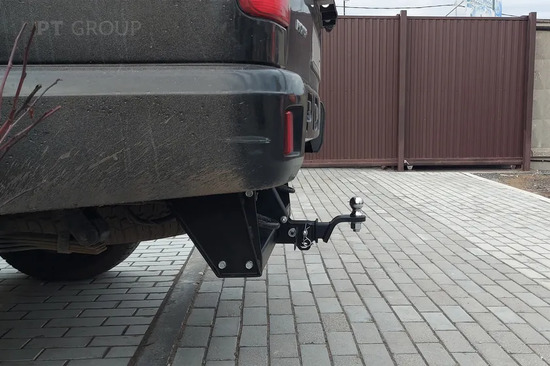 Фаркоп PT Group под американский квадрат для УАЗ Профи (236022, 236031 стандартная, 236324) 2017-2022. Артикул UPK-08-991101.22