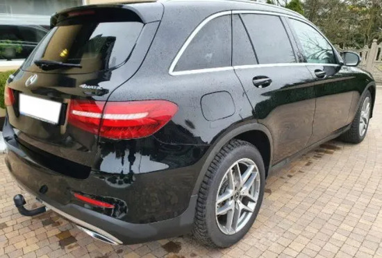 Фаркоп Steinhof для Mercedes-Benz GLC-Класс X253 2015-2022 (вкл. с пневмоподвеской, вкл с AMG-пакетом). Быстросъемный крюк. Артикул M-149