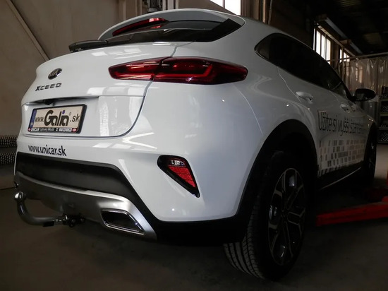 Фаркоп Galia оцинкованный для Kia XCeed 2019-2022. Быстросъемный крюк. Артикул K049C