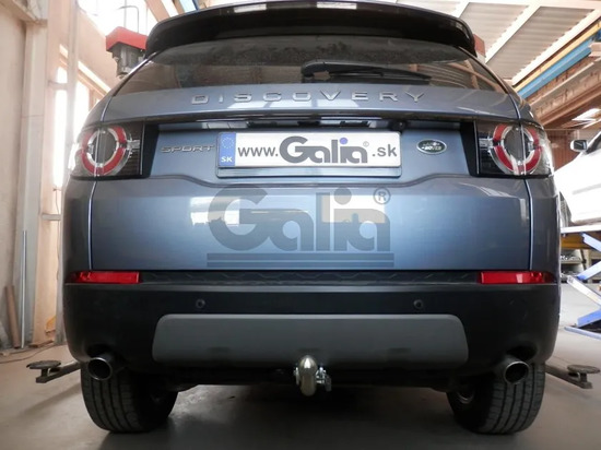 Фаркоп Galia оцинкованный для Land Rover Discovery Sport (5-м. с запаской в багажнике) 2014-2019. Быстросъемный крюк. Артикул R104C