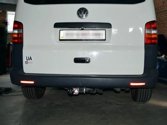 Фаркоп Galia оцинкованный для Volkswagen Caravelle T6 (вкл. 4WD) 2015-2022. Быстросъемный крюк. Артикул V064C