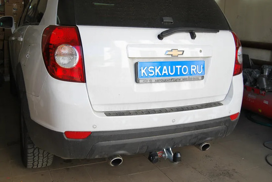 Фаркоп Galia оцинкованный для Chevrolet Captiva (для авто с запаской снизу) 2006-2012. Артикул C060A