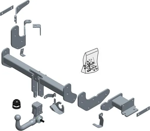 Фаркоп Brink (Thule) для Kia Sorento III Prime 2014-2020. Быстросъемный крюк. Артикул 649000