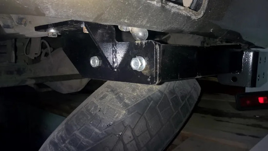 Фаркоп Лидер-Плюс для Mitsubishi Pajero Sport I 1998-2008. Фланцевое крепление. Артикул M107-F