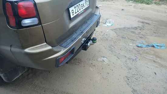 Фаркоп Лидер-Плюс для Mitsubishi Pajero Sport I 1998-2008. Фланцевое крепление. Артикул M107-F