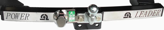 Фаркоп Лидер-Плюс для Lexus RX 300/330/350/400 2003-2009 (с накладкой из нерж. стали). Фланцевое крепление. Артикул L101-F(N)