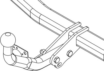 Фаркоп Brink (Thule) для Renault Clio IV универсал (искл. GT) 2012-2019. Артикул 574500