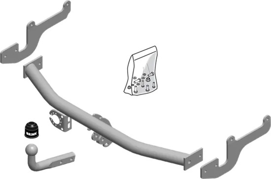 Фаркоп Brink (Thule) для Renault Clio IV хэтчбек 2012-2019. Артикул 568400