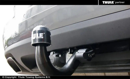 Фаркоп Brink (Thule) для Volkswagen Touareg I (без зап.колеса) 2002-2010. Быстросъемный крюк. Артикул 469100