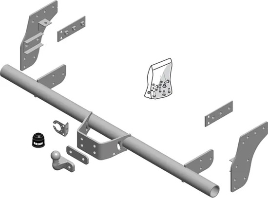 Фаркоп Brink (Thule) для Mitsubishi L200 V пикап 2015-2022. Артикул 604400