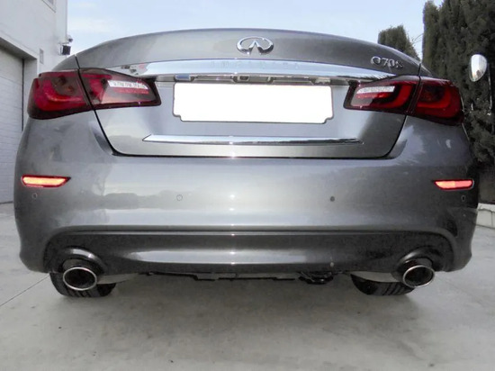 Фаркоп Aragon (быстросъемный крюк, вертикальное крепление) для Infiniti Q70 2014-2022. Артикул E2201AV