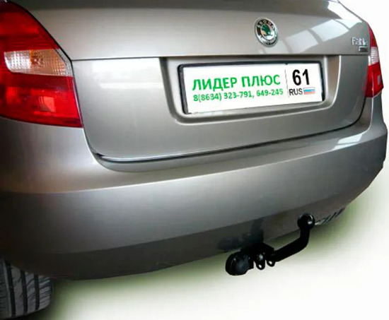 Фаркоп Лидер-Плюс для Skoda Fabia II хэтчбек 2007-2014. Артикул S102-A