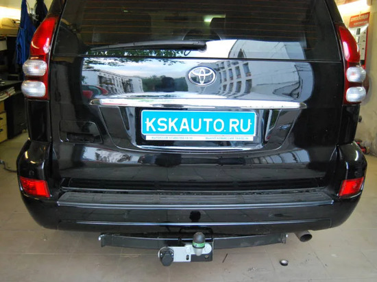 Фаркоп Лидер-Плюс для Toyota Land Cruiser Prado 150 2009-2022. Фланцевое крепление. Артикул T113-F