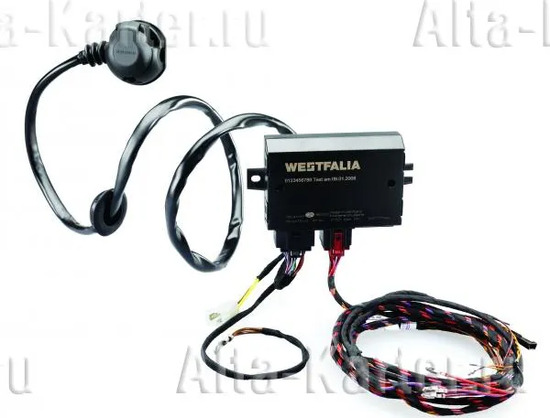 Штатная электрика фаркопа Westfalia (полный комплект) 13-полюсная для Nissan Cabstar 2006-2022. Артикул 300201300113